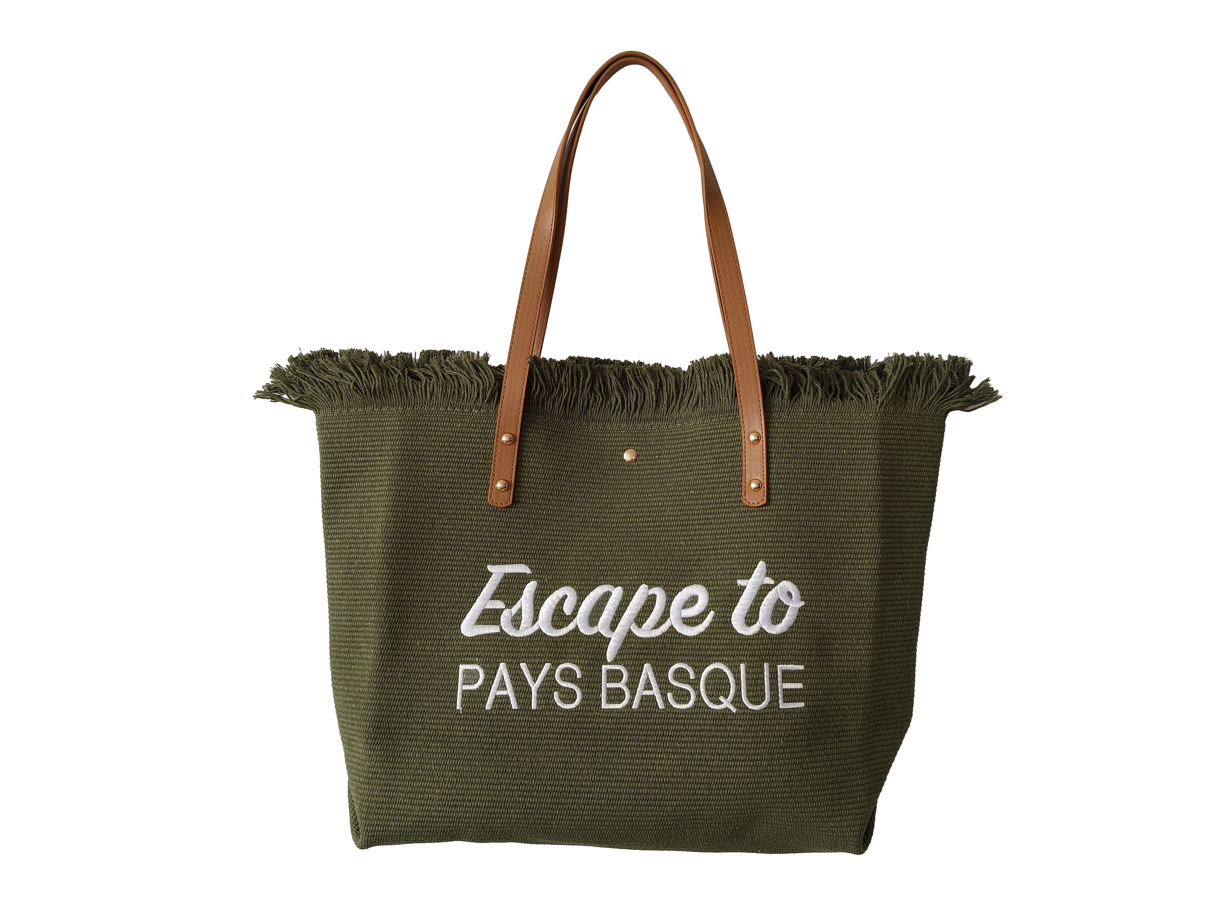 Set di 10 borse in cotone con frange PAESI BASCHI