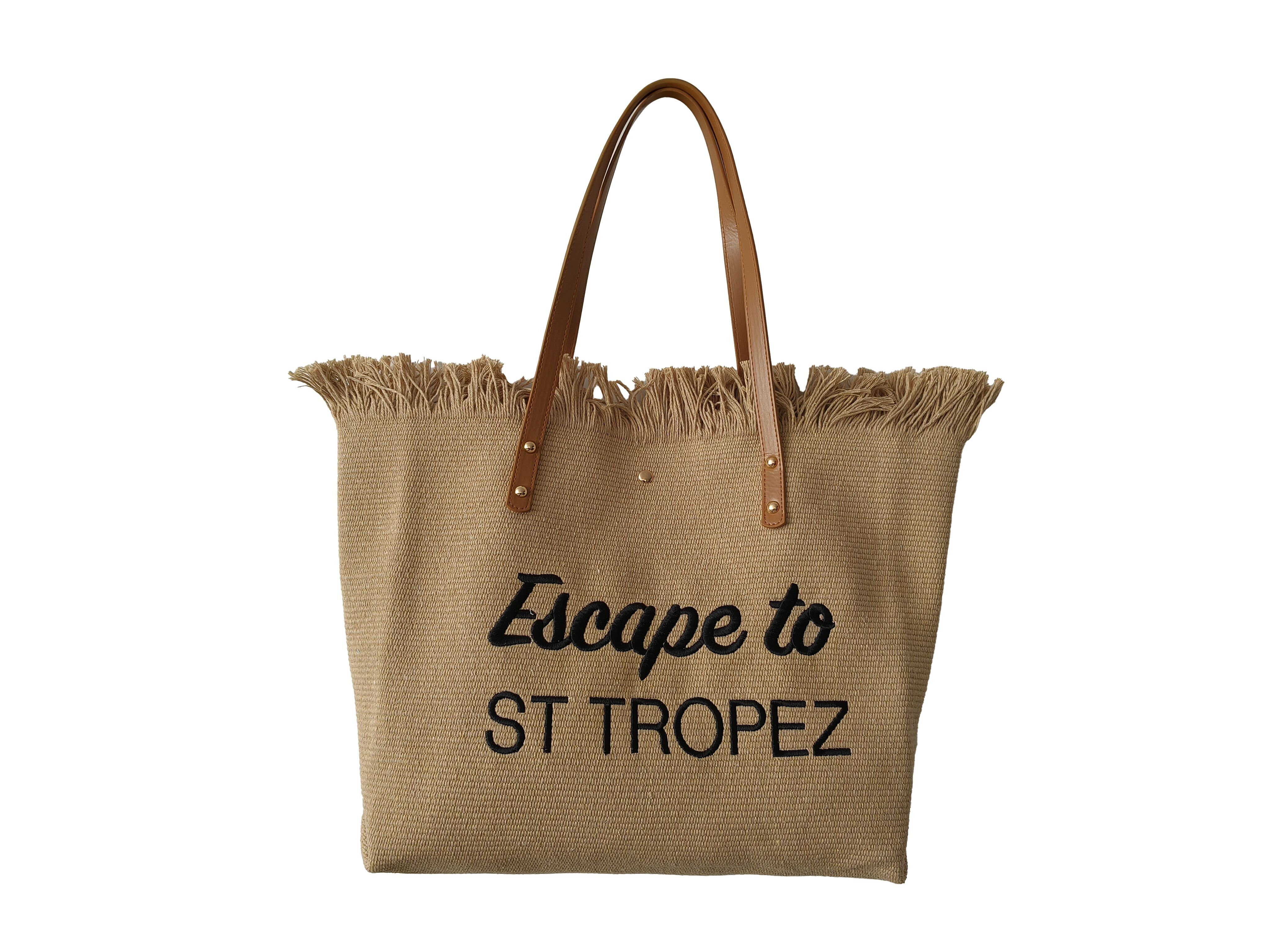 Set di 10 borse in cotone con frange ST TROPEZ
