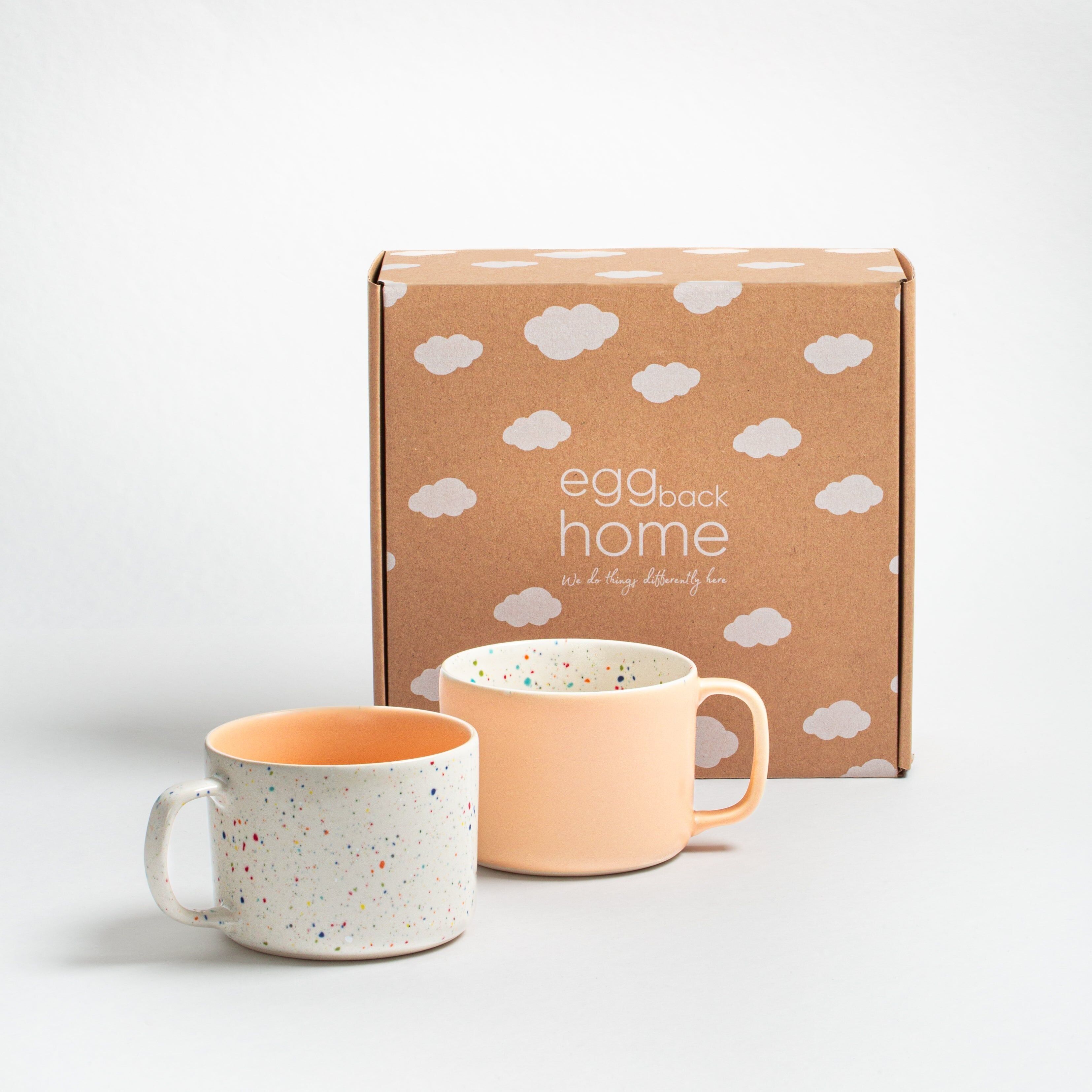 Breeze Party In/Out Stoneware Duo Set Mug 450ml Orange