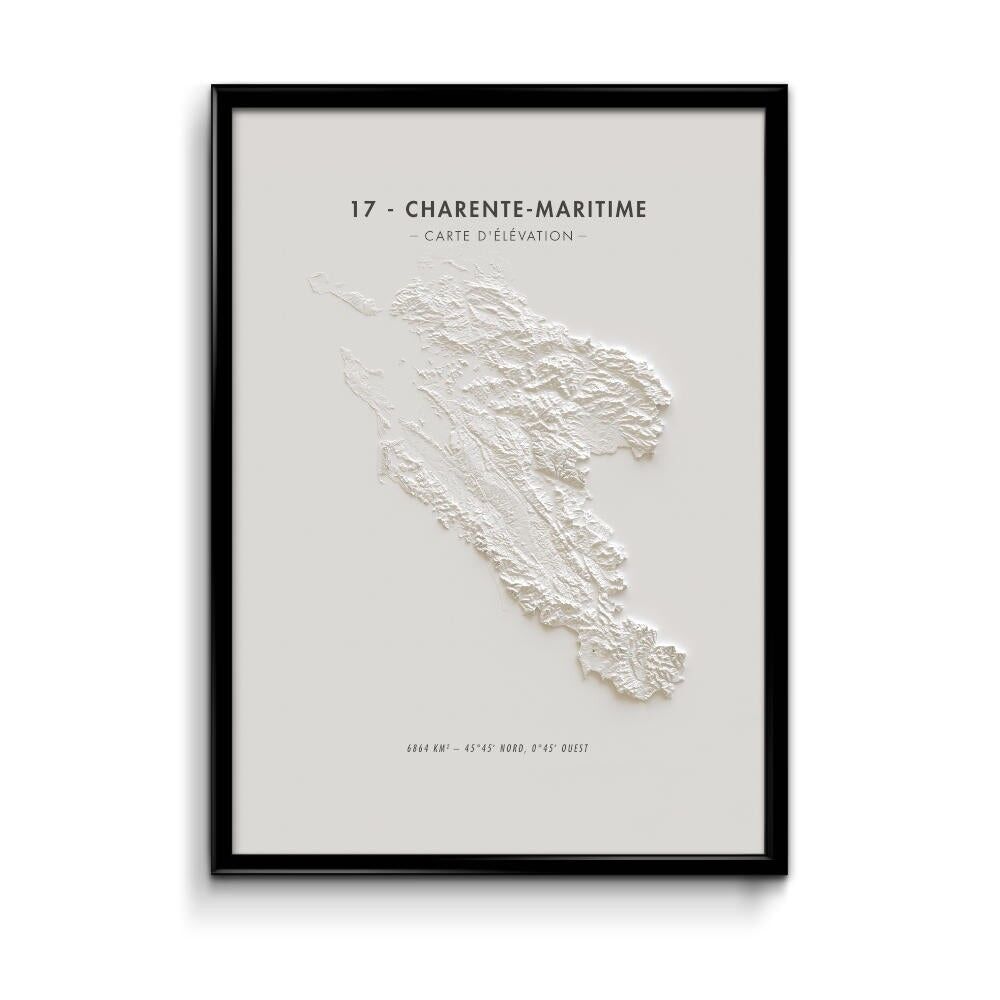 Carte d'élévation Charente-Maritime