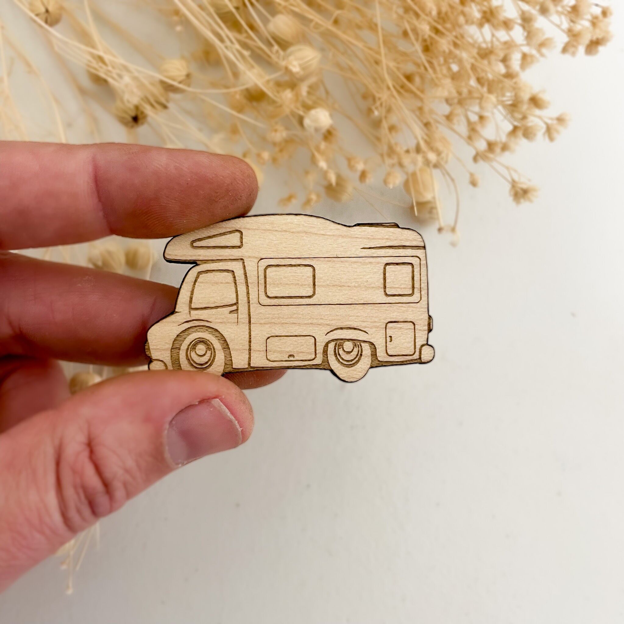 Imán de madera para caravana