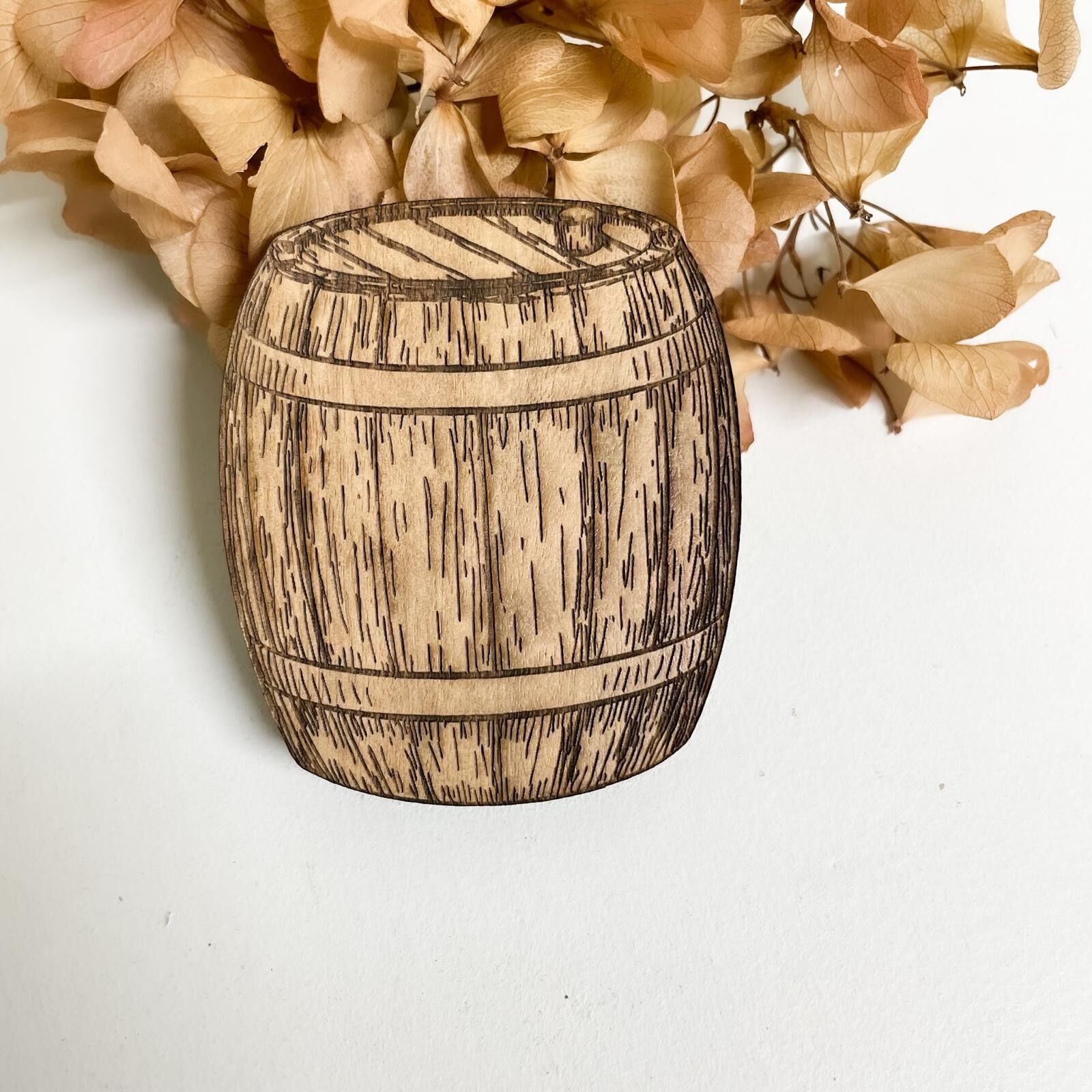 Abridor de botellas de barril de cerveza de madera