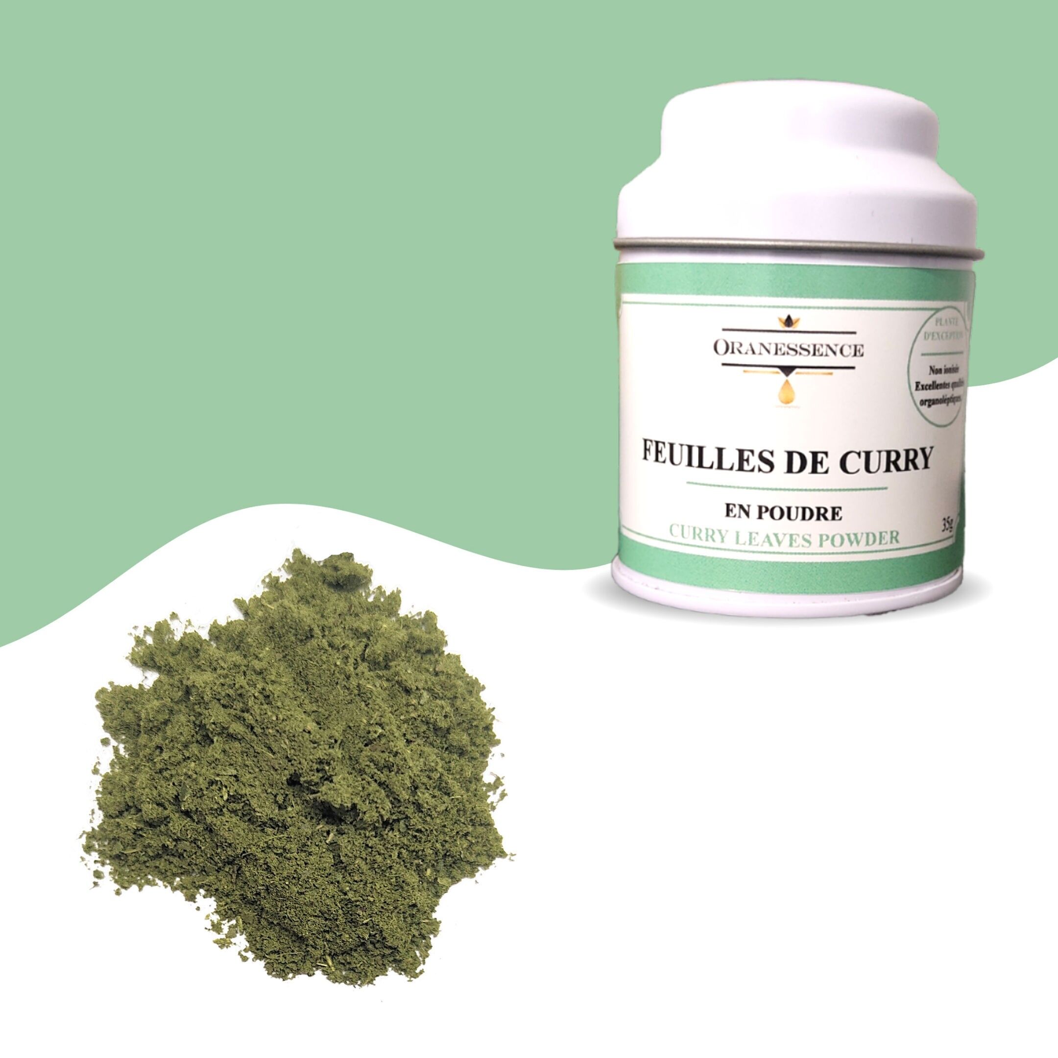 Foglie di kaloupile in polvere