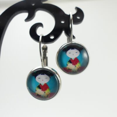 Boucles d'Oreilles Kokeshi : plusieurs modèles