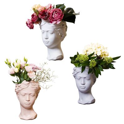 Figurine - Pot de Fleur Muse - Ensemble - Décoration d'intérieur - Panier de plantes