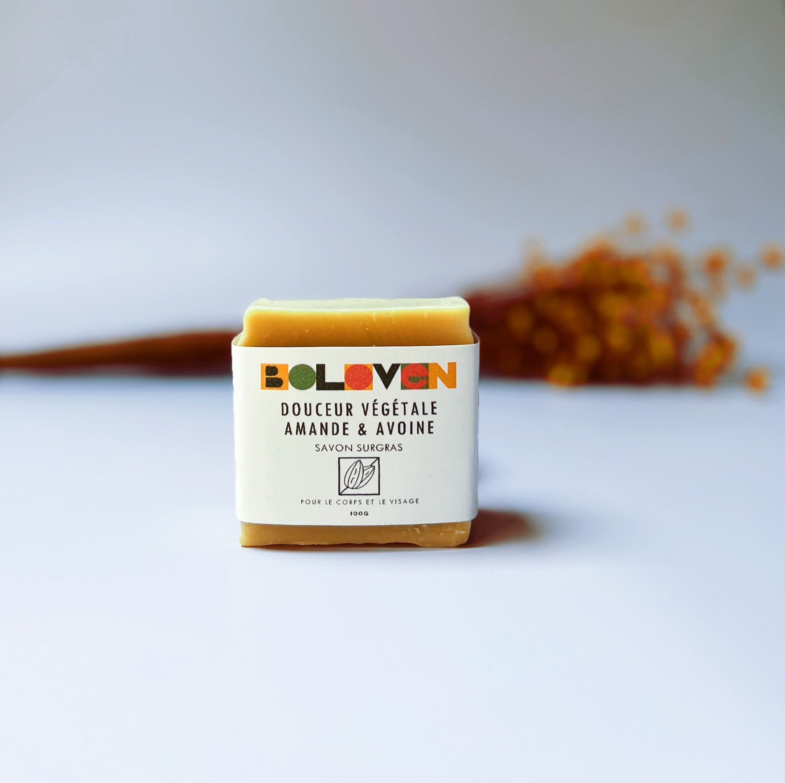 Natural Almond & Oat Solid Soap | Body and face