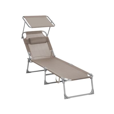 Ligstoel con rugleuning ajustable
