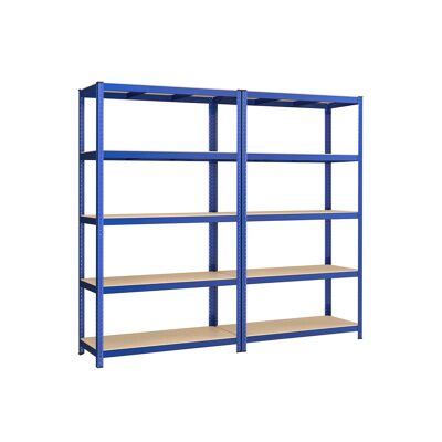 Juego de 2 tablones de kelder de 200 cm de alto color azul