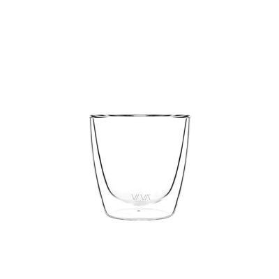 Lauren™ Doppelwandiger Glasbecher – 2er-Set transparent – II (0,2 l)
