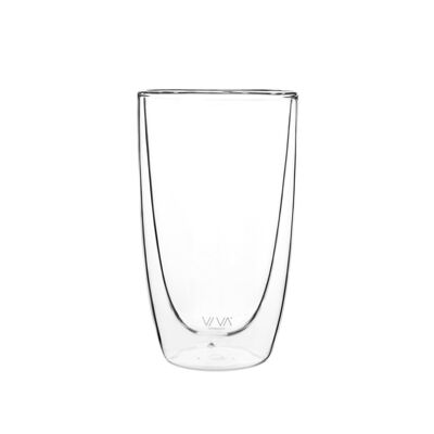 Lauren™ Doppelwandiger Glasbecher – 2er-Set klar – II (0,46 l)