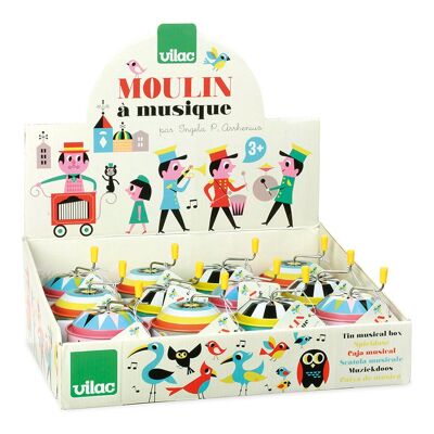 Display of 12 Ingela P Arrhenius musical mills