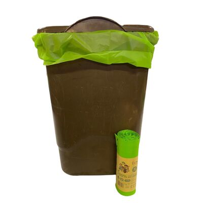 Sacs à déchets compostables 60L | 1 rouleau de 10 sacs | Éco-Vivre Vert