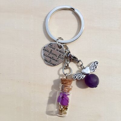 Lot 6 Keychains / Bag charms - Bottle - charm's and angel
