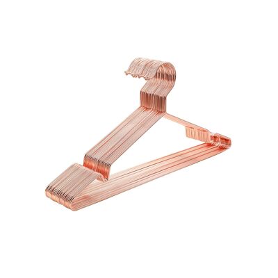 Verchroomde kledinghangers, set de 20