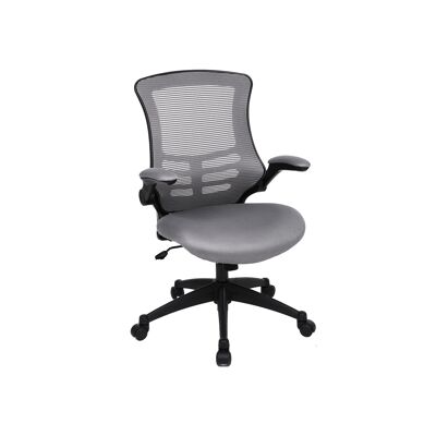 Bureaustoel con rete di rivestimento grigio