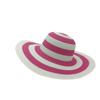 Confezione da 6 cappelli da sole a righe colorate