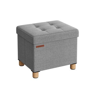 Opvouwbare kruk met opbergruimte 32 x 40 cm duifgrijs