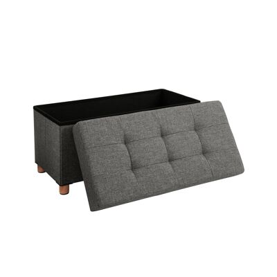Ladekast met houten poten, donkergrijs
