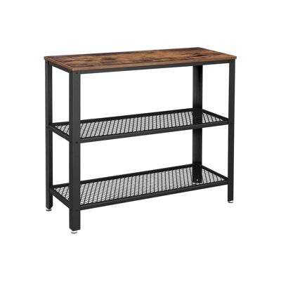 Console in stile industriale con 3 livelli