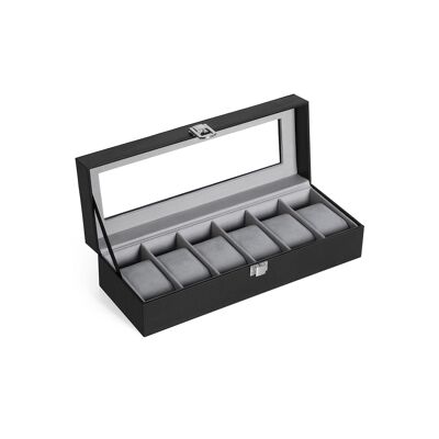 Boîte à montres rechthoekige pour 6 montres