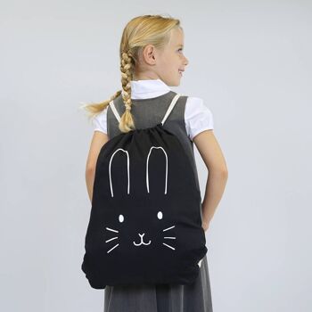 Sac de gym pour enfants Bunny Face 2