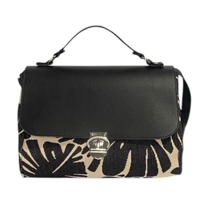 Miura Maxi - Women's handbag and shoulder bag circular leaf fabric