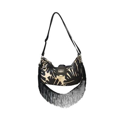 Vivienne - Borsa donna a tracolla tessuto foglia