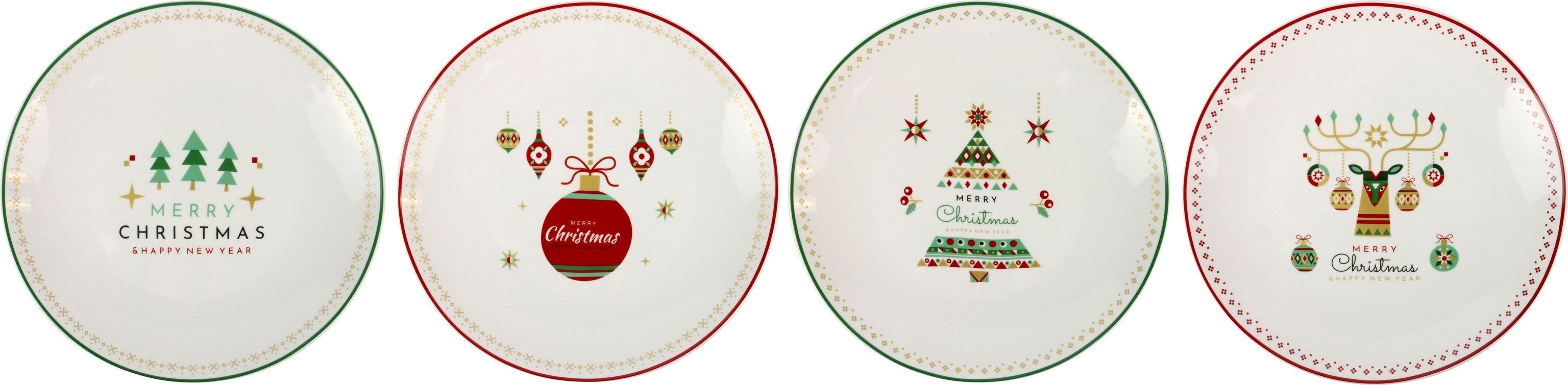 Juego de 4 platos navideños (HOFF4758)