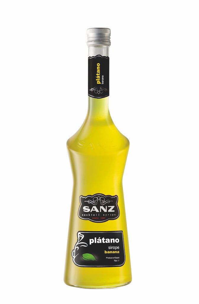 Banana Syrup Sanz - Sciroppo di banana tropicale a base di estratti naturali. 0,7 l