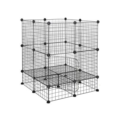 Jaula de bricolaje 32 paneles de malla metálica