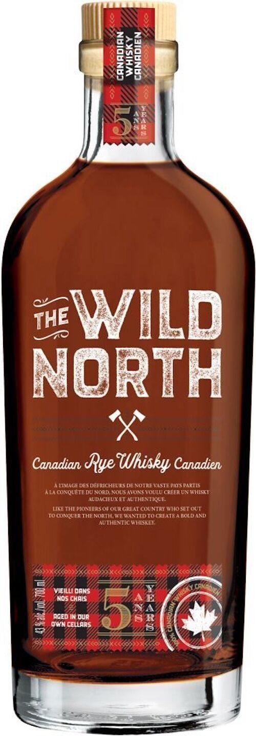 The Wild North: whisky de centeno canadiense de Quebec con triple envejecimiento en barrica. 0,7 l de alcohol 43% vol.