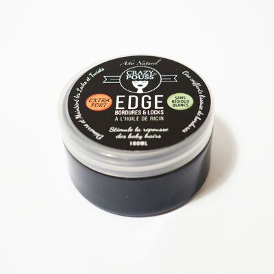 CRAZY POUSS - Gel de ricino - Control de bordes 100 ml - Negro