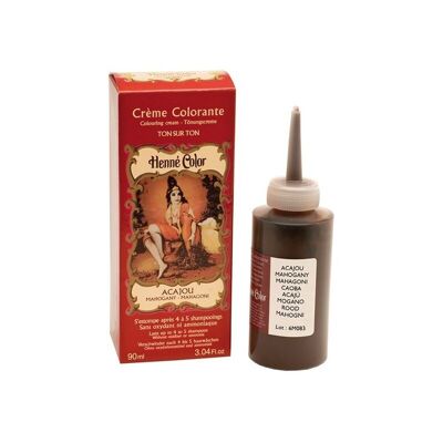 Crema colorante de henna 90 ml CAOBA