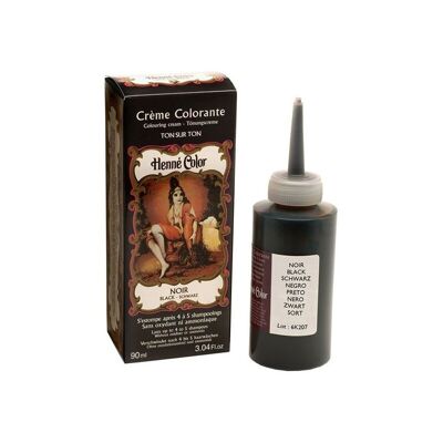 Crema colorante de henna 90 ml NEGRO