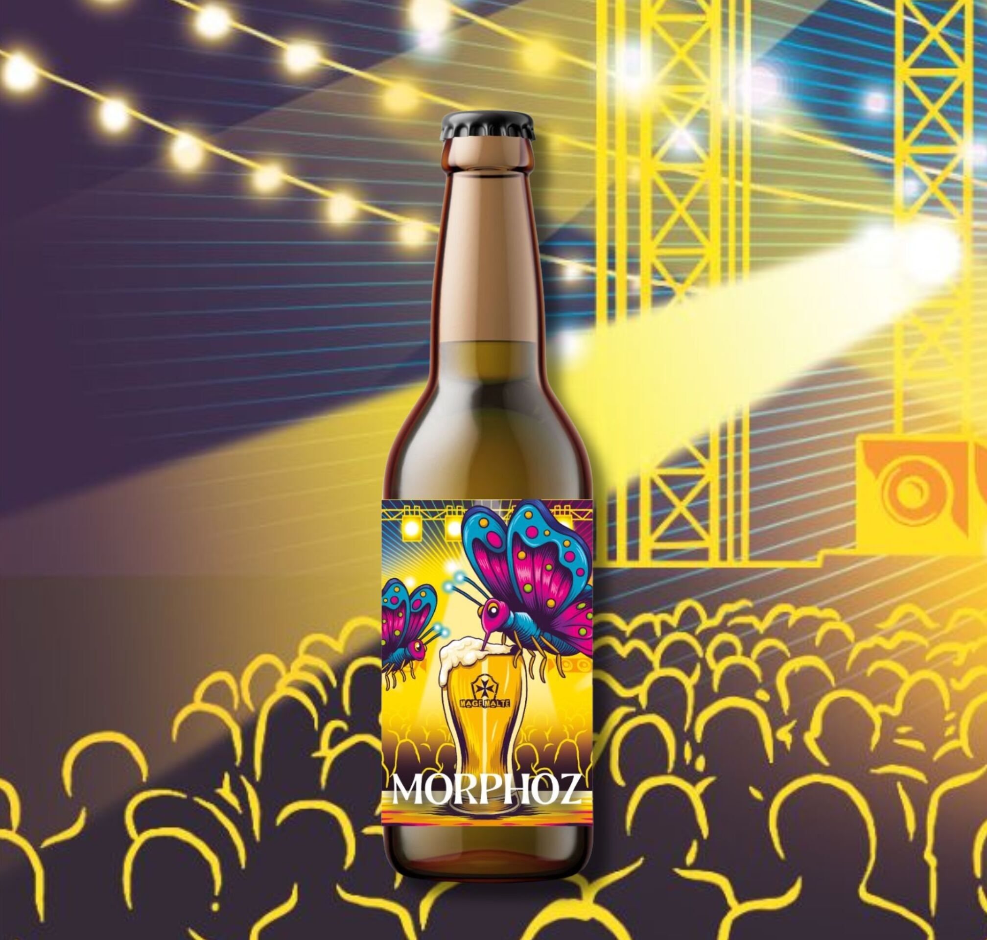 Organic blond beer 🦋 Morphoz 33cl