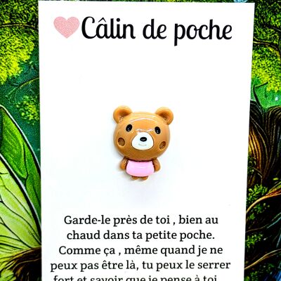 Accessoires enfants style kawaii carte calin de poche