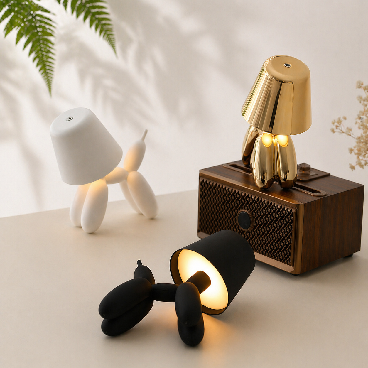 Creative Balloon Dog Table Lamp | Portable & Rechargeable