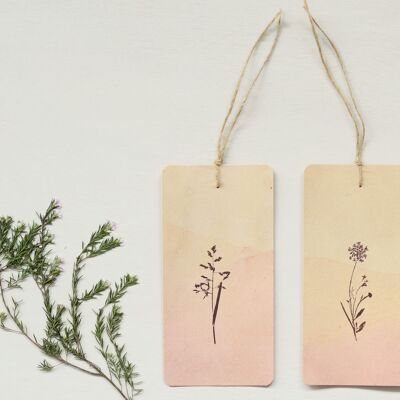 Set di 2 segnalibri Summer Light – collezione Earth of Colors (colorante vegetale fatto a mano)