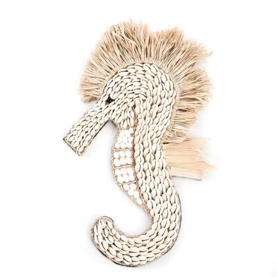 El caballito de mar de concha - Blanco