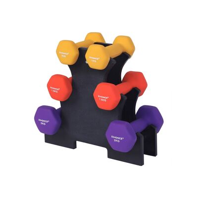 Ensemble d'haltères 1, 1,5, 2 kg