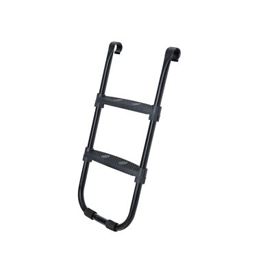 Escalera de trampolín negra