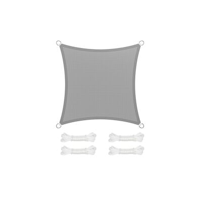Lona de protección solar de tejido HDPE de 3 x 3 m cuadrados
