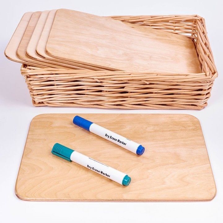 Lavagnette cancellabili naturali Cosy A4 (confezione da 6) - 33574