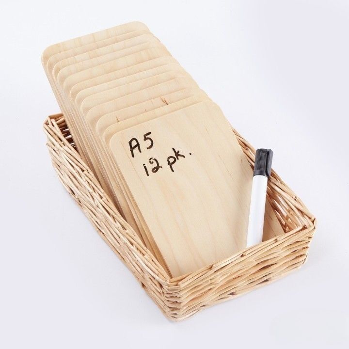 Lavagnette lavabili Cosy A5 Natural (confezione da 12) - 35500