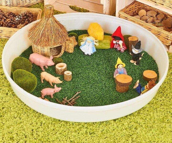Cosy Deep Spot Tray - Grass Circle - 46969