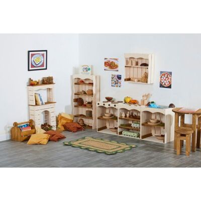 Cosy Farm Kitchen Set in White (Low) - 56067