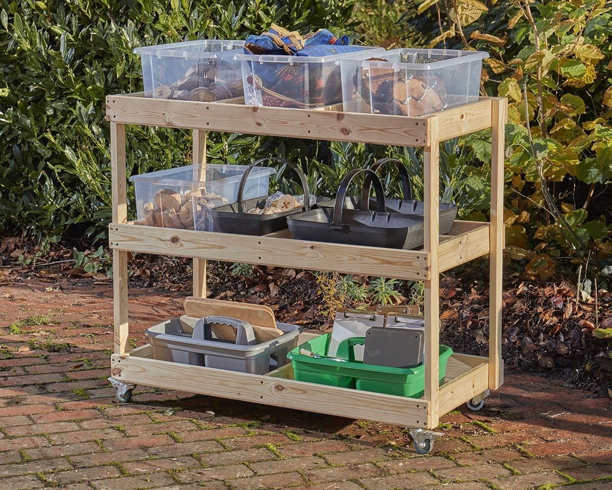 Cosy Harewood Enhancement Trolley - 48455