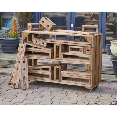 Chariot de transport Cosy Imagineering avec 25 blocs - 47008