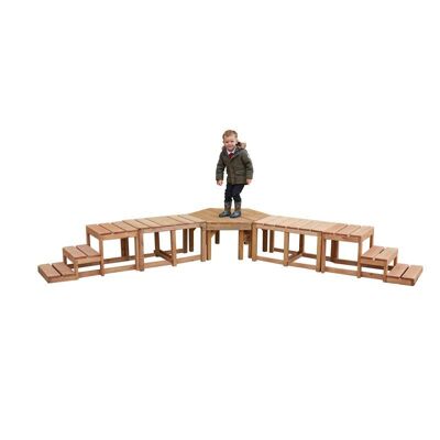 Conjunto de pasarela elevada acogedora - 50793