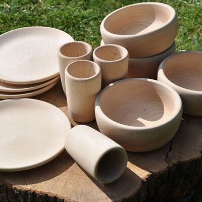 Cosy Real Size Natural Tea Set (12pk) - 23752
